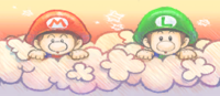Baby Mario and Baby Luigi from Mario Kart Arcade GP 2