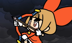 Lulu using the Balloon Buster in WarioWare Gold