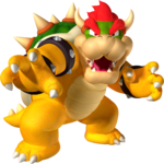 Artworks of Bowser from Super Mario Galaxy.