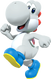 White Yoshi from Mario Kart Tour