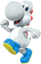 White Yoshi from Mario Kart Tour