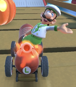 Luigi (Chef) performing a trick.