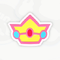 A sticker in Mario Kart World