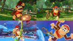 Previews of Diddy Kong in Mario Tennis Aces