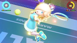Rosalina performing her Special Shot, the Star Combo