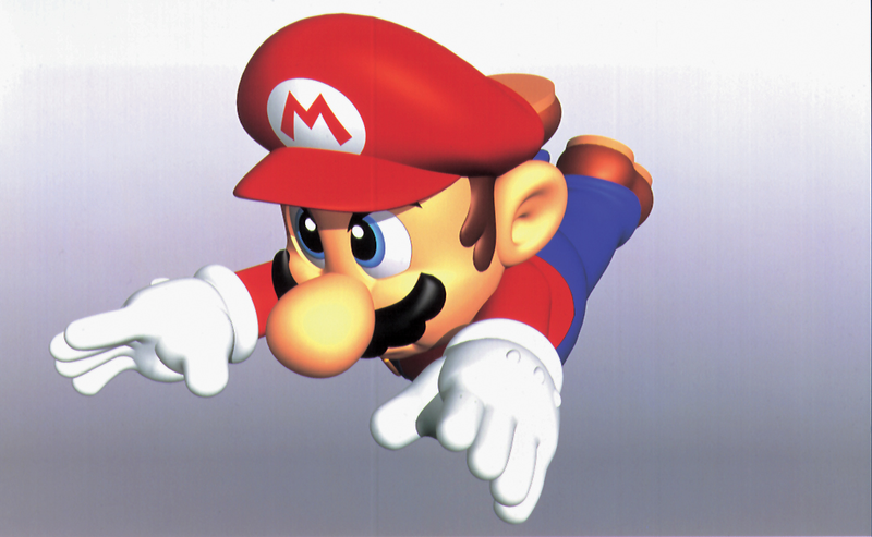 File:Mario Diving Artwork - Super Mario 64.png