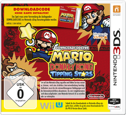 The Germany boxart for the Nintendo 3DS version of Mario vs. Donkey Kong: Tipping Stars.