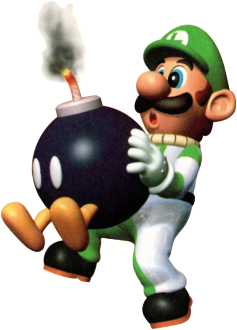 File:Mp2luigibomb.png - Super Mario Wiki, the Mario encyclopedia