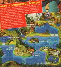 A snippet of Nintendo Magazine System (UK) issue 51's page 15, in which Wrinkly's Save Cave of Donkey Kong Country 3: Dixie Kong's Double Trouble! is misspelled "Crinkly's Save Cave"
