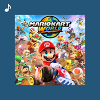Cover image for the Top tracks playlist from Mario Kart World on Nintendo Music