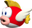 New Super Mario Bros. promotional artwork: A Cheep-Cheep