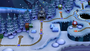 Frosted Glacier in New Super Mario Bros. U