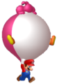 Mario holding a Balloon Baby Yoshi