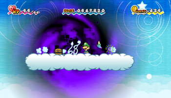 Fourth treasure chest in Overthere Stair of Super Paper Mario.
