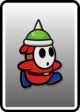 A Red Spike Guy card from Paper Mario: Color Splash
