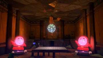 The Temple of Shrooms disco hall.