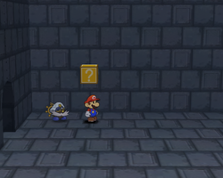 Seventh ? Block in Palace of Shadow of Paper Mario: The Thousand-Year Door.