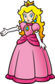 Princess Peach with an outstretched arm (shaded)