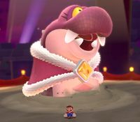 The pink Hisstocrat in Super Mario 3D World