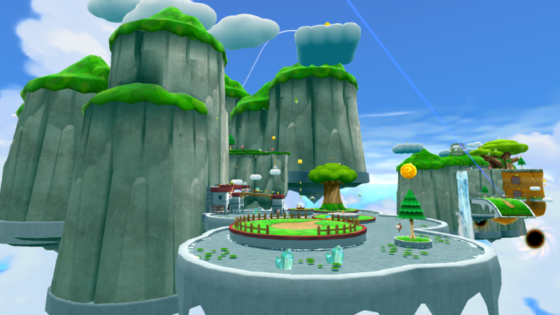 File:SMG2 Screenshot Fluffy Bluff Galaxy (Search for the Toad Brigade Captain).png