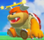 A big Boom Boom with wings on his head in the Super Mario 3D World style from Super Mario Maker 2
