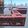 Squared screenshot of girders from Super Mario Odyssey.