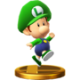 Baby Luigi trophy from Super Smash Bros. for Wii U