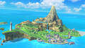 Wuhu Island as it appears in Super Smash Bros. for Wii U