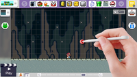Super Mario Maker - Screenshot - SMW Underground (Editor) - Pink Coin.png