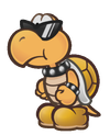 Sprite of a KP Koopa from Paper Mario: The Thousand-Year Door (Nintendo Switch)