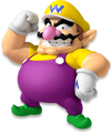 Artwork of Wario for Mario Party 10 (reused for Mario & Sonic at the Rio 2016 Olympic Games Arcade Edition)