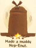 "Made a muddy Nep-Enut." discovery from Nep-Enut Habitat in Yoshi and the Mysterious Book