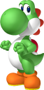 Artwork of Yoshi for Mario Party 8 (reused for Mario & Sonic at the Rio 2016 Olympic Games)