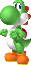 Artwork of Yoshi for Mario Party 8 (reused for Mario & Sonic at the Rio 2016 Olympic Games)