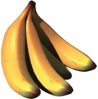 Artwork of a Banana Bunch from the Donkey Kong Country SNES trilogy