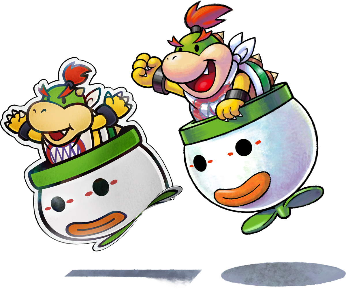 File:Bowser Jr - Paper jr MLPJ.png - Super Mario Wiki, the Mario ...