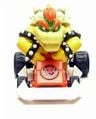 A figurine of Bowser from Mario Kart DS driving the Standard BW