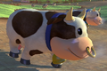 A Moo Moo with black spots in Mario Kart 8