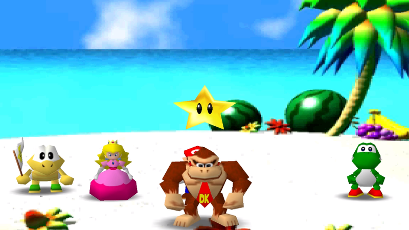 File:DK receiving a bonus star in Mario Party.png