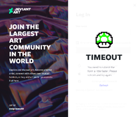 A Mario-related easter egg on DeviantArt, where a 1-Up Mushroom is on the page