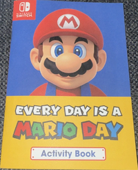 Cover of the Every Day is a Mario Day Activity Book