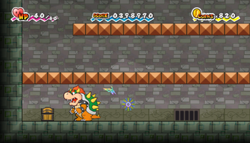 Fifth treasure chest in Flopside of Super Paper Mario.