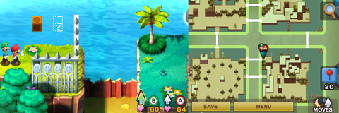 Location of the only hidden block in Beanbean Fields.