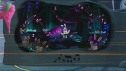 one of Allegra's backstory mural at the Melodic Gardens.