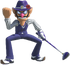 Artwork of Waluigi in Mario Golf: Super Rush