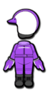 Purple Mii racing suit from Mario Kart 8