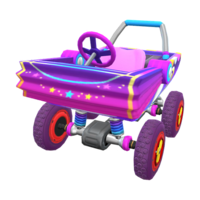 The Purple Rattle Buggy from Mario Kart Tour