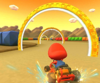 Thumbnail of the Toadette Cup challenge from the Tokyo Tour; a Ring Race challenge set on SNES Choco Island 2