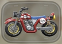 The crimson red/light brown Standard Bike from Mario Kart World