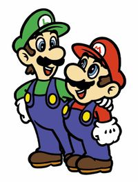 Mario and Luigi from Super Mario Advance.